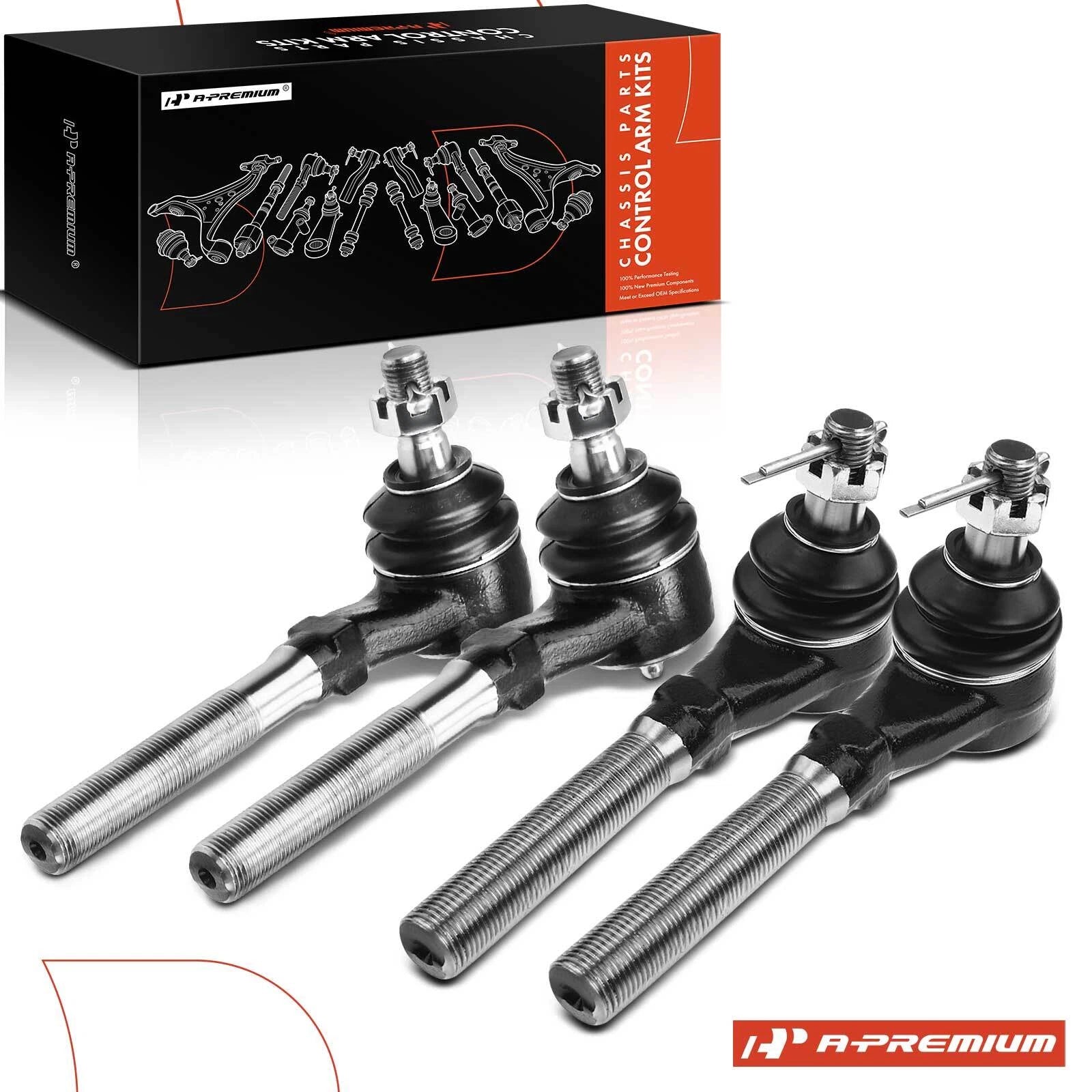 Set of 4 Inner & Outer Tie Rod Ends for Ford F-150 F-250 Expedition (1997–2023)