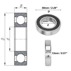Deep Groove Ball Bearing P0 32x58x13mm for Scooter Skateboard (1 Pc)