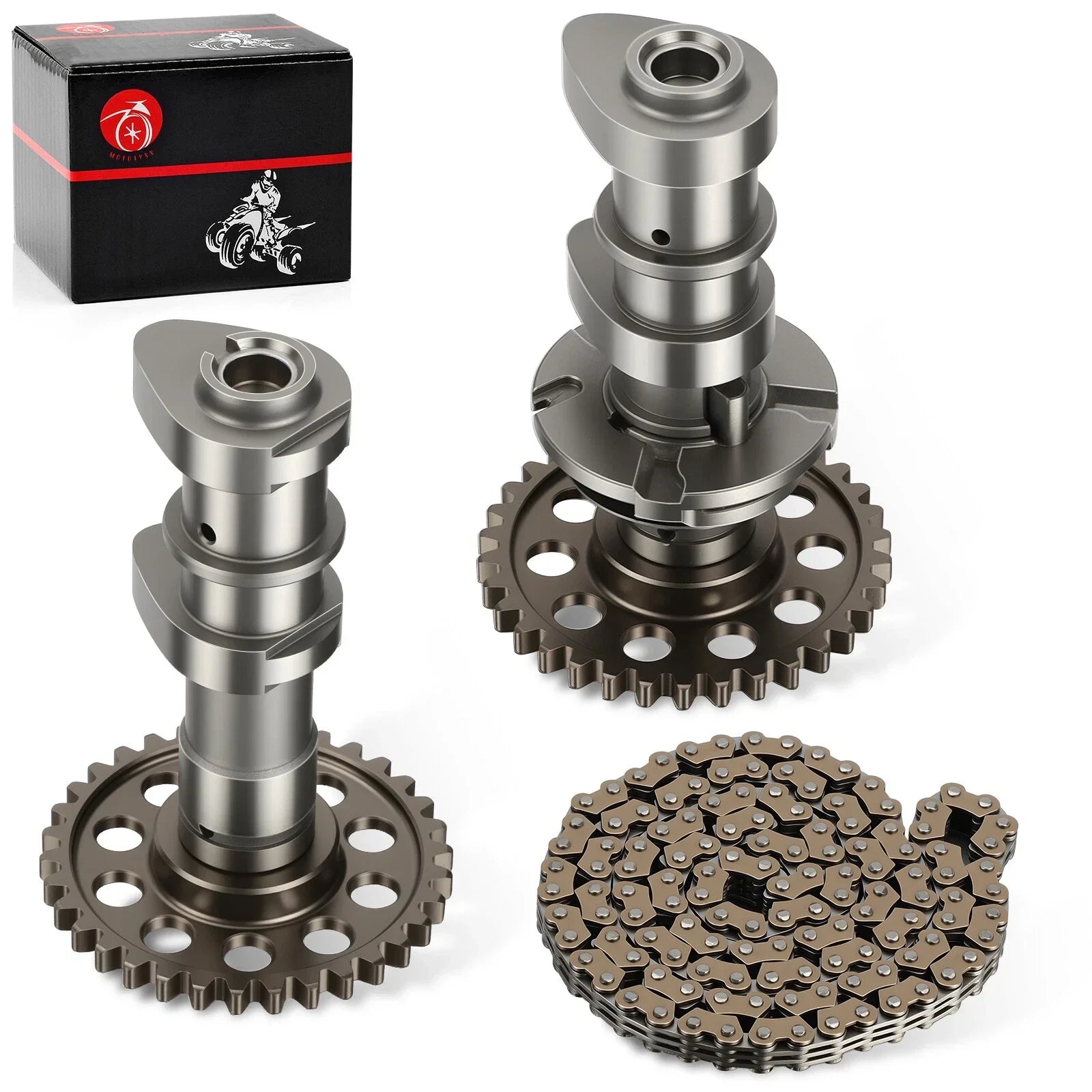 Intake & Exhaust Camshaft w/ Timing Chain for Suzuki Quadsport Z400 (2003–2006)