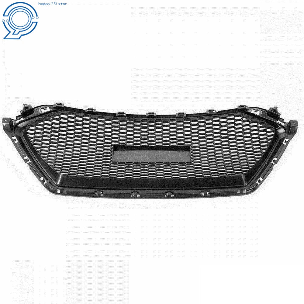 Front Bumper Grille for Hyundai Elantra (2017-2018) Black Replacement