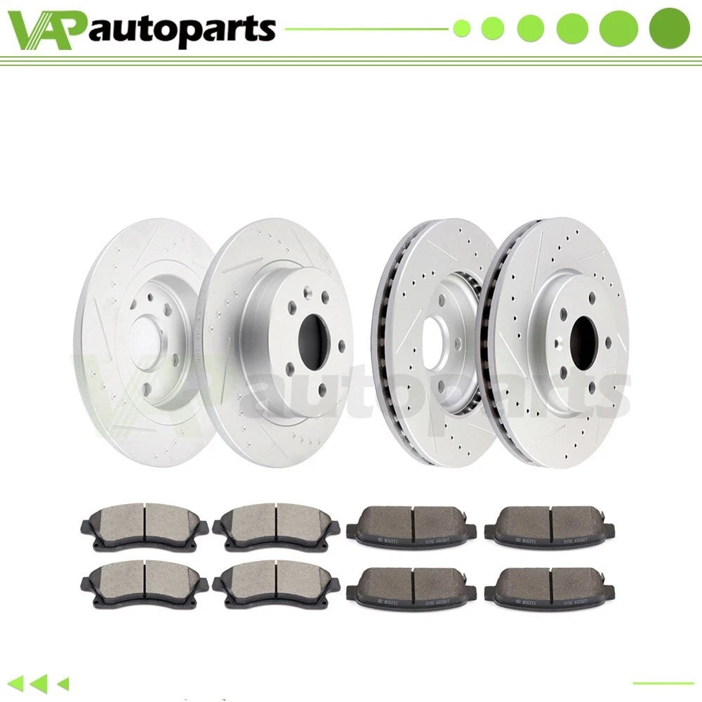 Brake Pads and Rotors Set for Chevrolet Cruze (2011–2013) Drilled