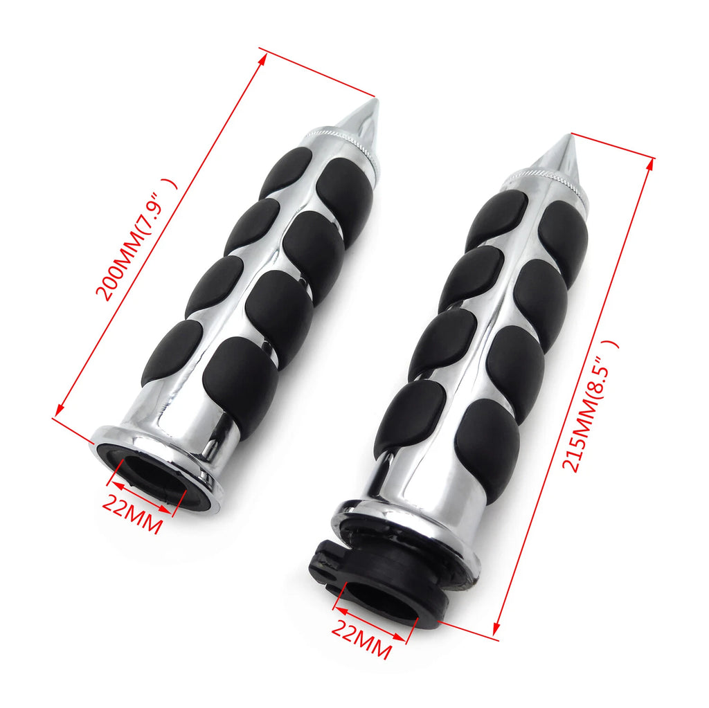 22mm Spike Handlebar Grips for Honda Motorcycle (7/8")