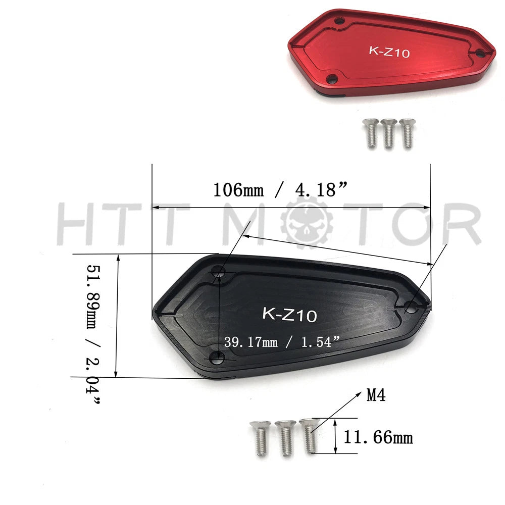 CNC Front Brake Fluid Reservoir Cover Cap for Kawasaki Z1000 (2011–2016)