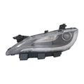 Replacement Chrome Driver Halogen Headlight Assembly w/o LED Daytime Running