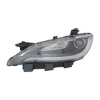 Replacement Chrome Driver Halogen Headlight Assembly w/o LED Daytime Running