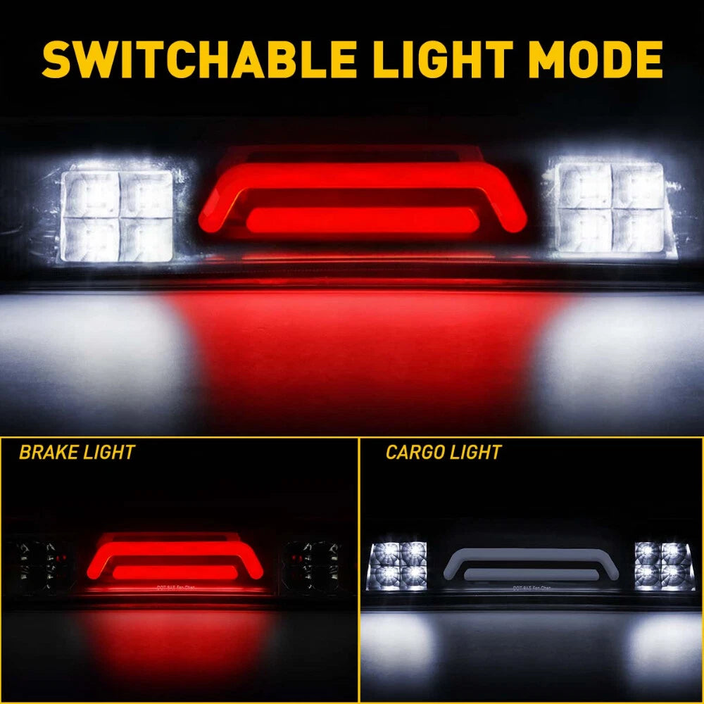 LED Smoke Lens 3rd Brake Lamp for Dodge Ram 1500 2500 3500 (2002–2009)
