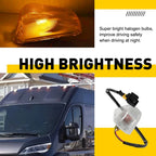 Front Halogen Cab Roof Marker Light for Dodge Ram 1500 2014–2023 EXV