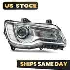 Chrome HID Headlight for Chrysler 300 (2017–2022) Right Passenger Side