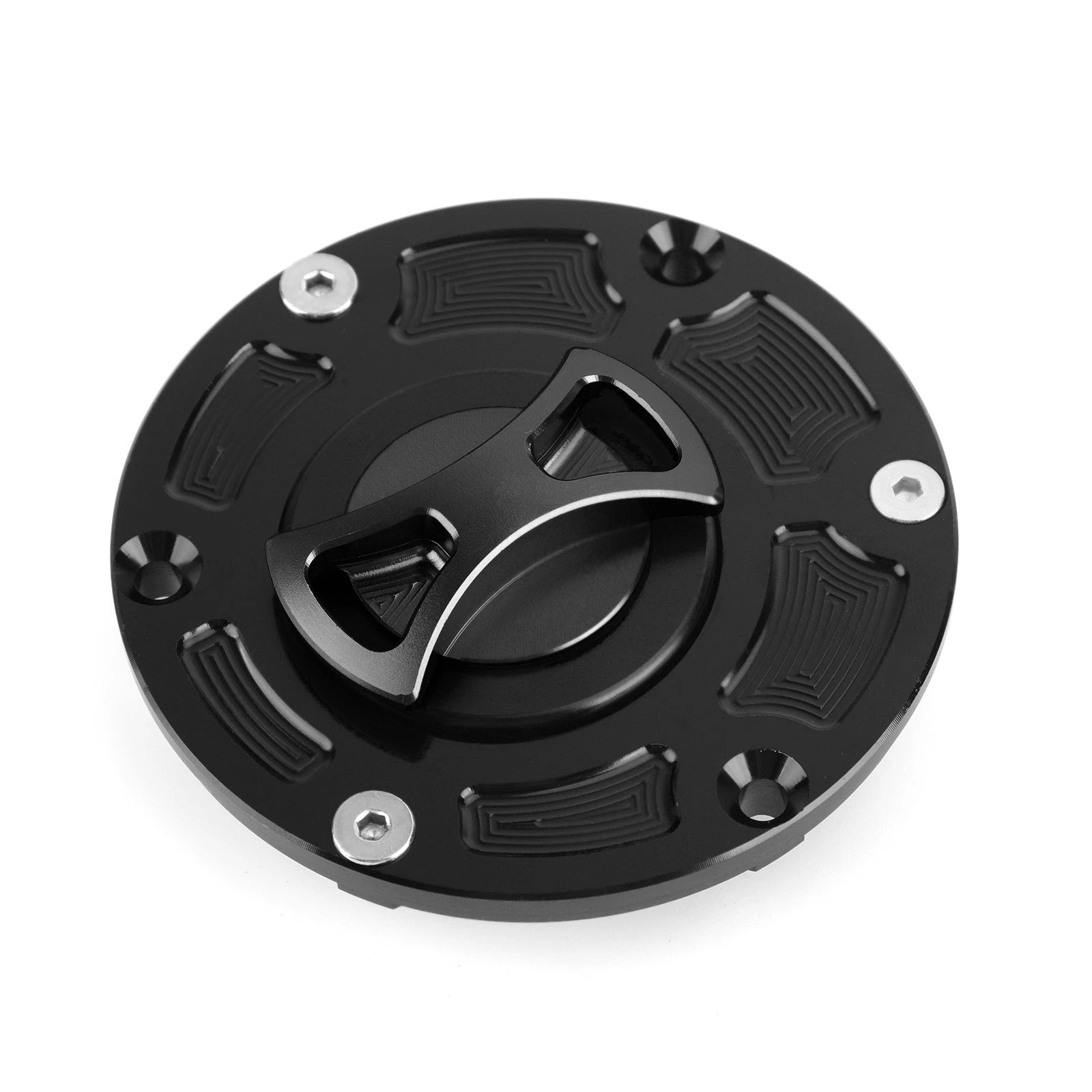CNC Keyless Fuel Gas Cap for Kawasaki ER Z 250 300 Ninja EX (2008–2017) Black