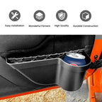 2X Door Storage Pockets Cup Holder Trash Can for Jeep Wrangler JK (2011–2017)