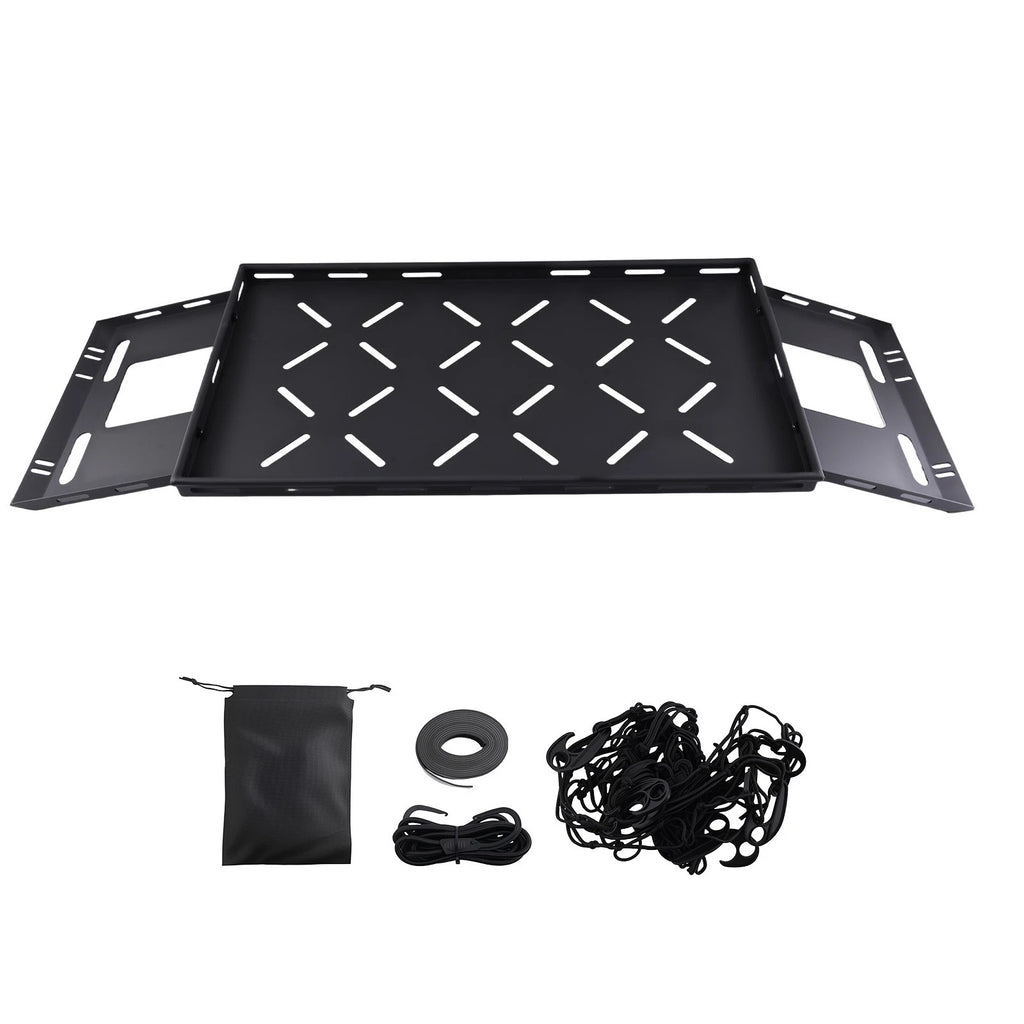 Cargo Shelf Rack with Stretch Net for Jeep Wrangler JK JL (2007–2026)