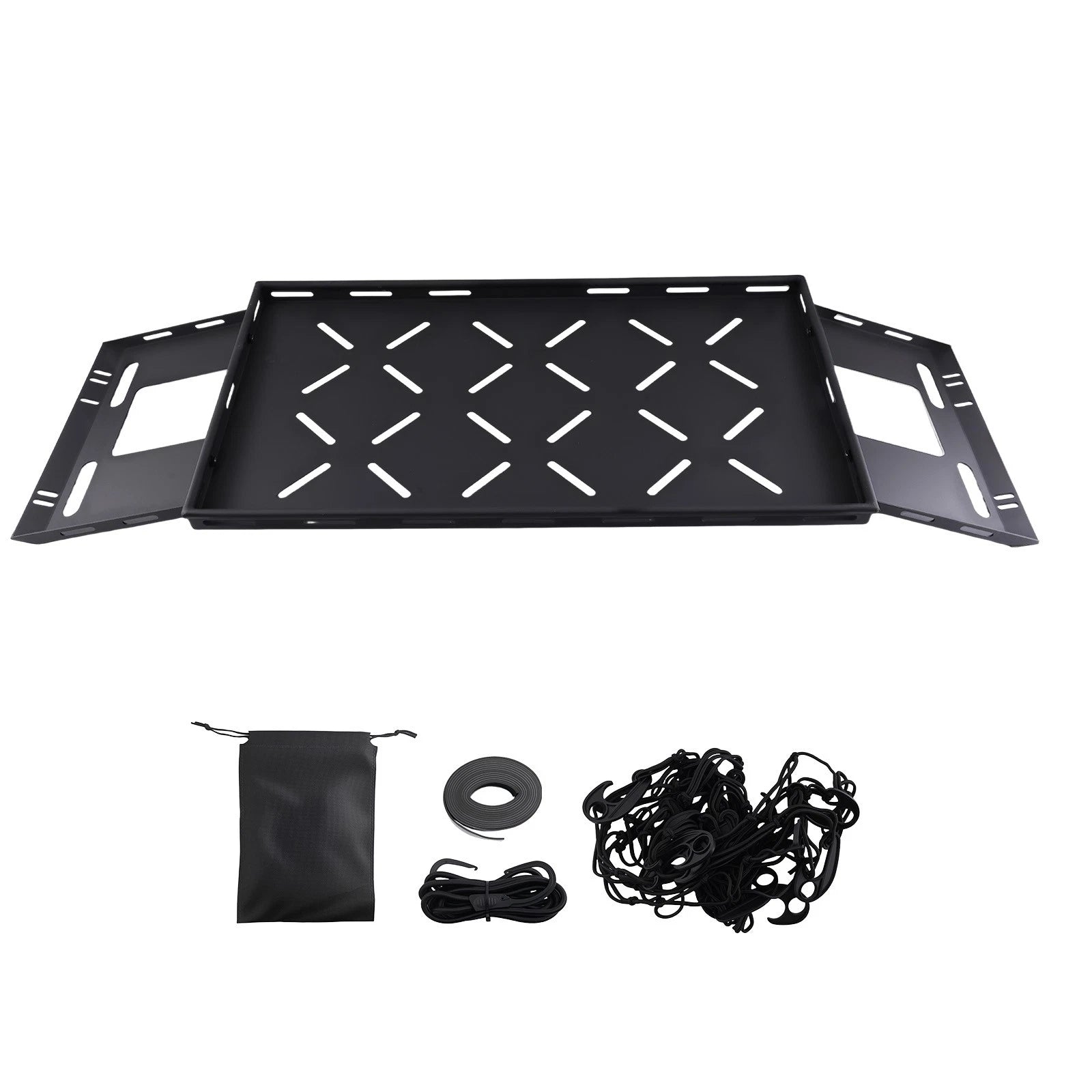 Cargo Shelf Rack with Stretch Net for Jeep Wrangler JK JL (2007–2026)