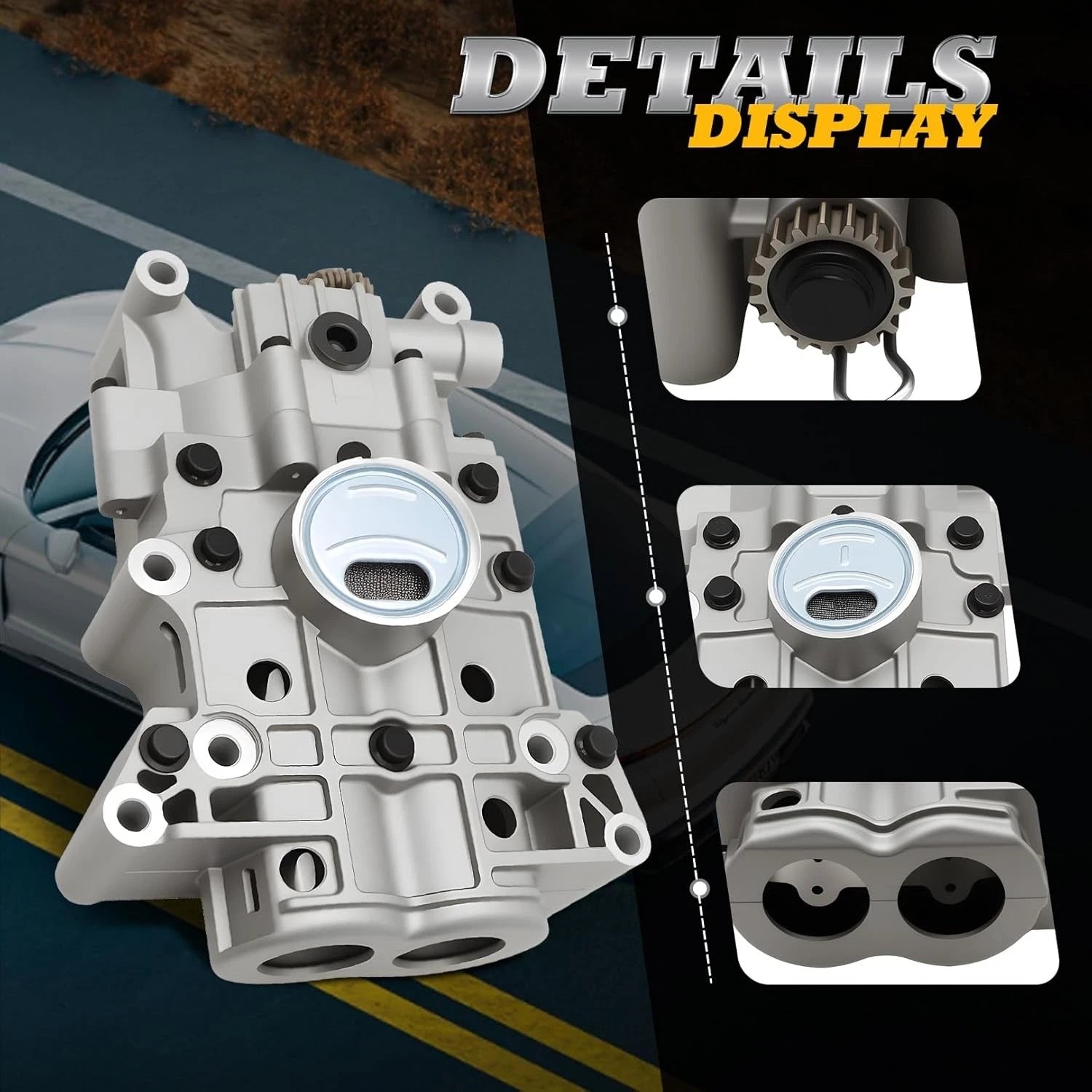 Shaft Balance Oil Pump 19 Teeth 233002G401 for Hyundai Sonata Santa Fe Tucson (2011–2019)