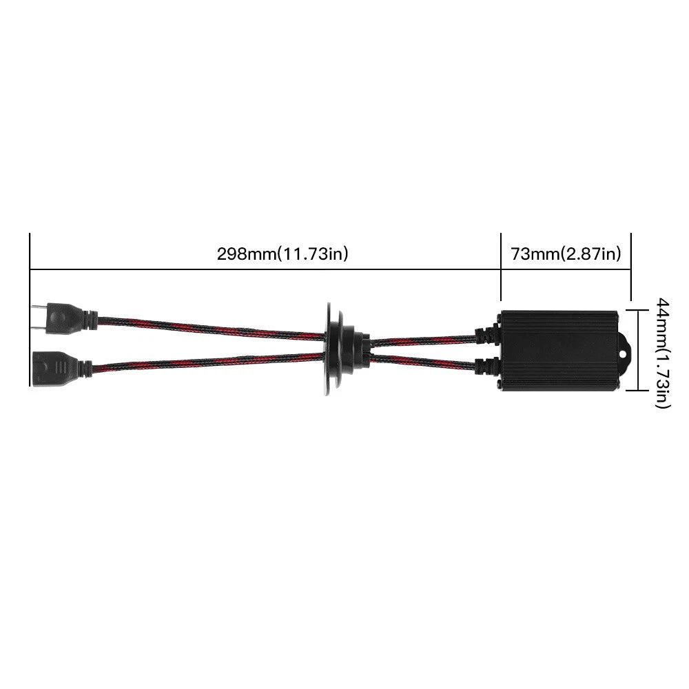 2X H7 LED Headlight Canbus Error Free Resistor Decoder for