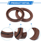 Set of 2 Oil Seal Rotary Shaft Seal FKM Rubber 40x55x7mm