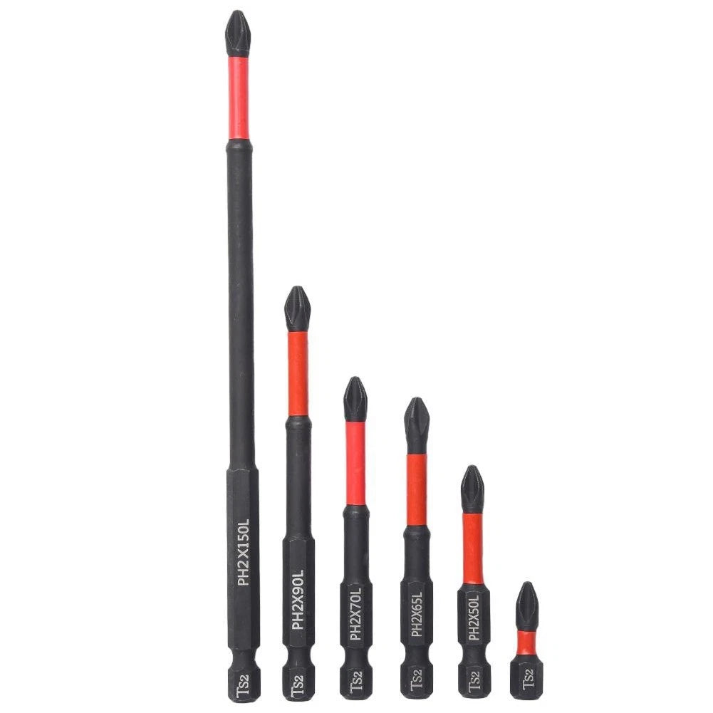 6pcs Magnetic Non-Slip PH2 Cross Screwdriver Set for