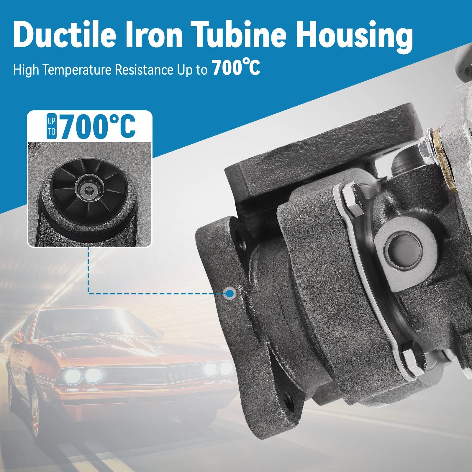 Turbocharger for Small Engines Snowmobiles Motorcycles ATVs (23-100HP)