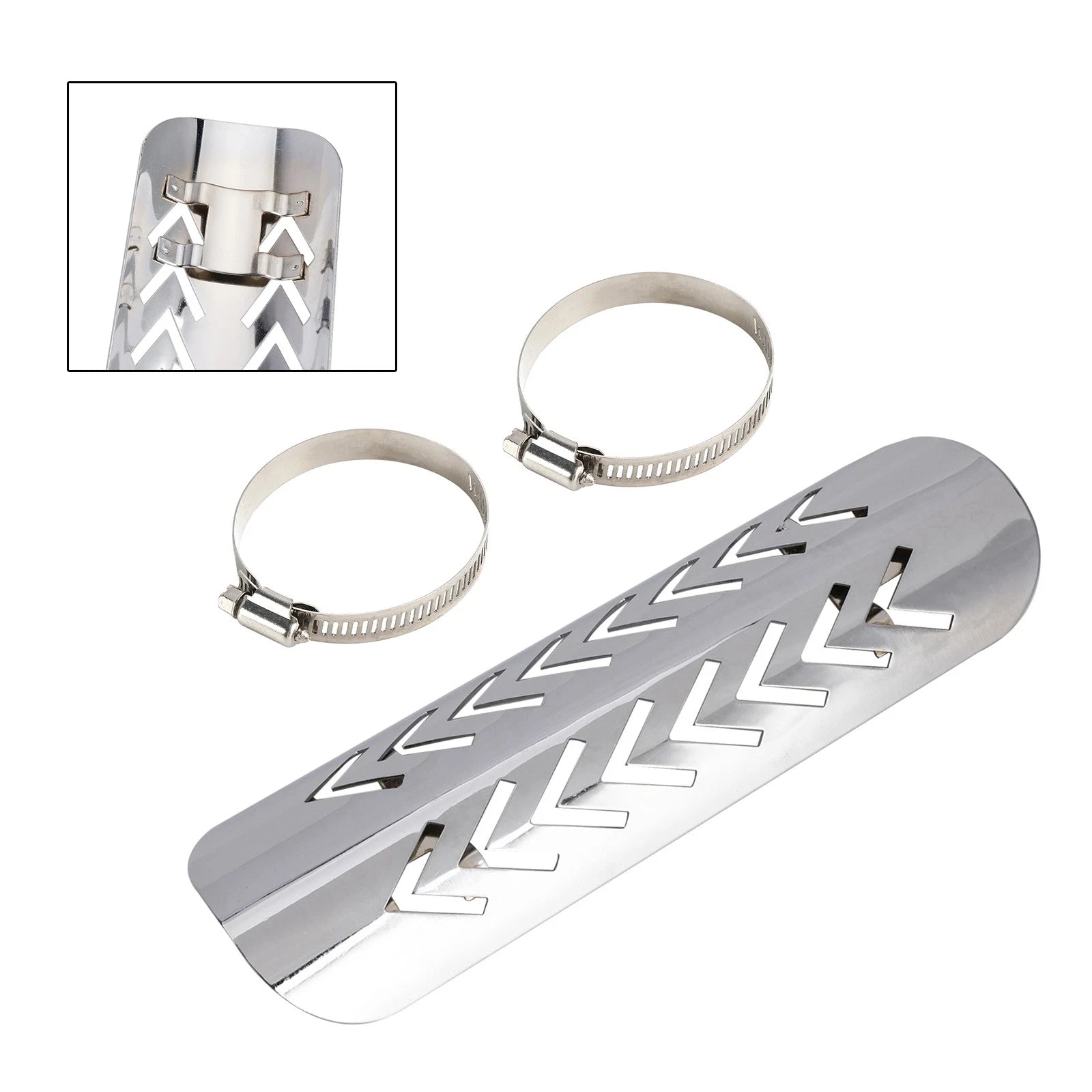 Steel Exhaust Muffler Pipe Heat Deflector Cover for Motorcycle Scooter