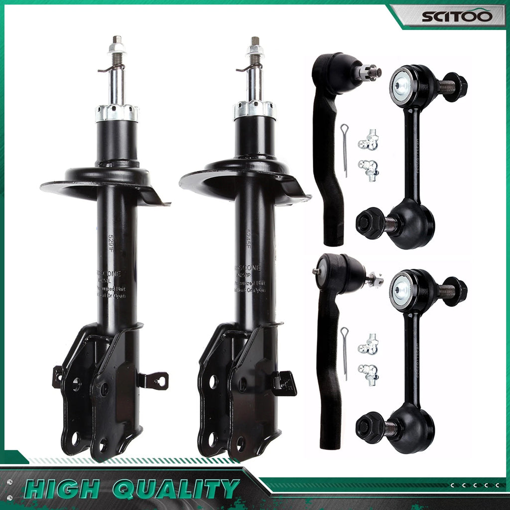 Front Struts Sway Bar Outer Tie Rods Kit for Ford Edge Lincoln MKX (2007–2010)