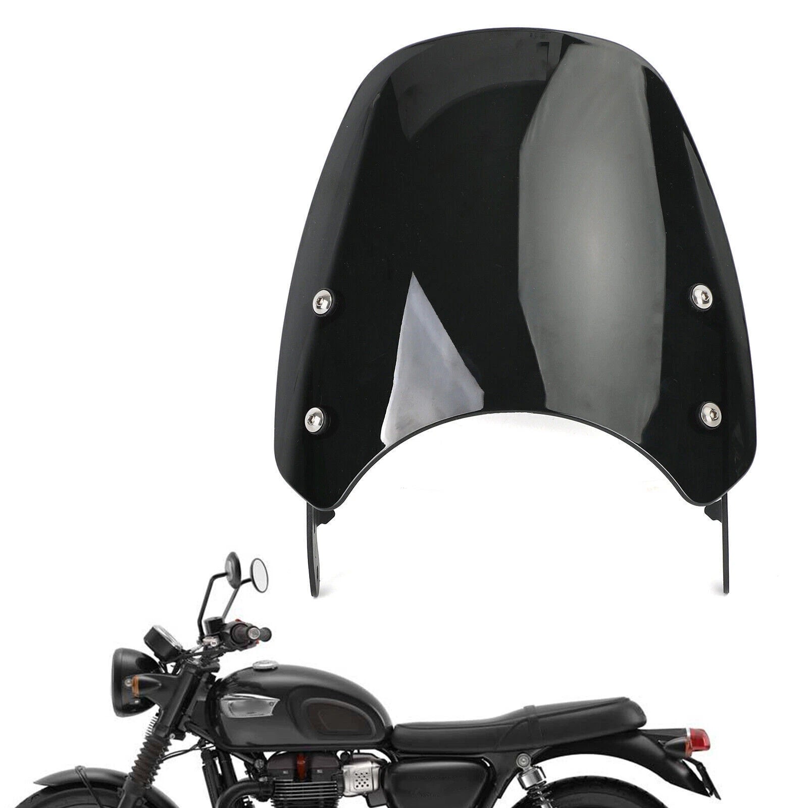 ABS Plastic Windshield for Bonneville T100 T120 (2016–2023)