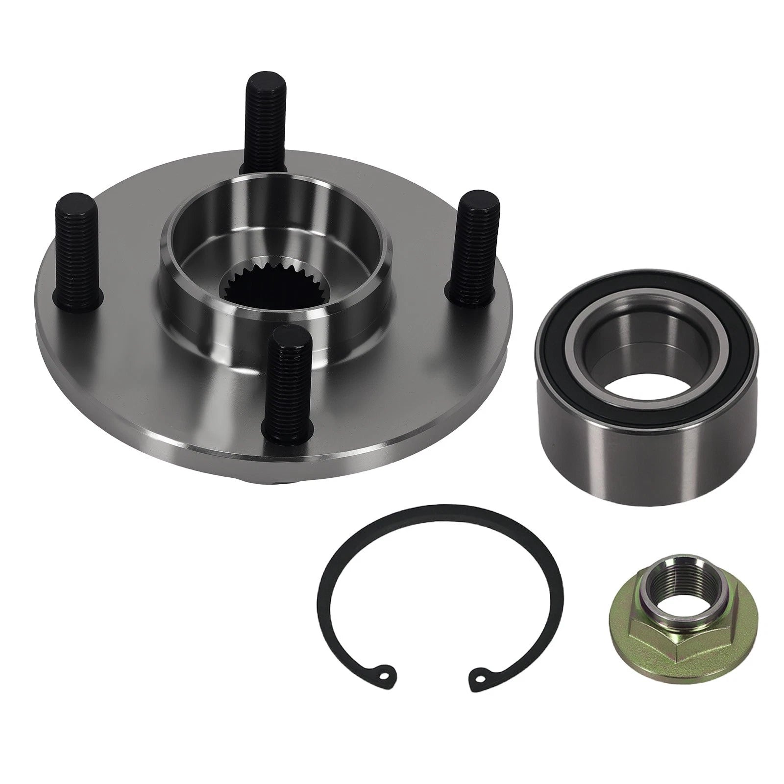 4-Bolt Front Wheel Hub Assembly for Ford Focus (2000–2011) BR930263K, ABS