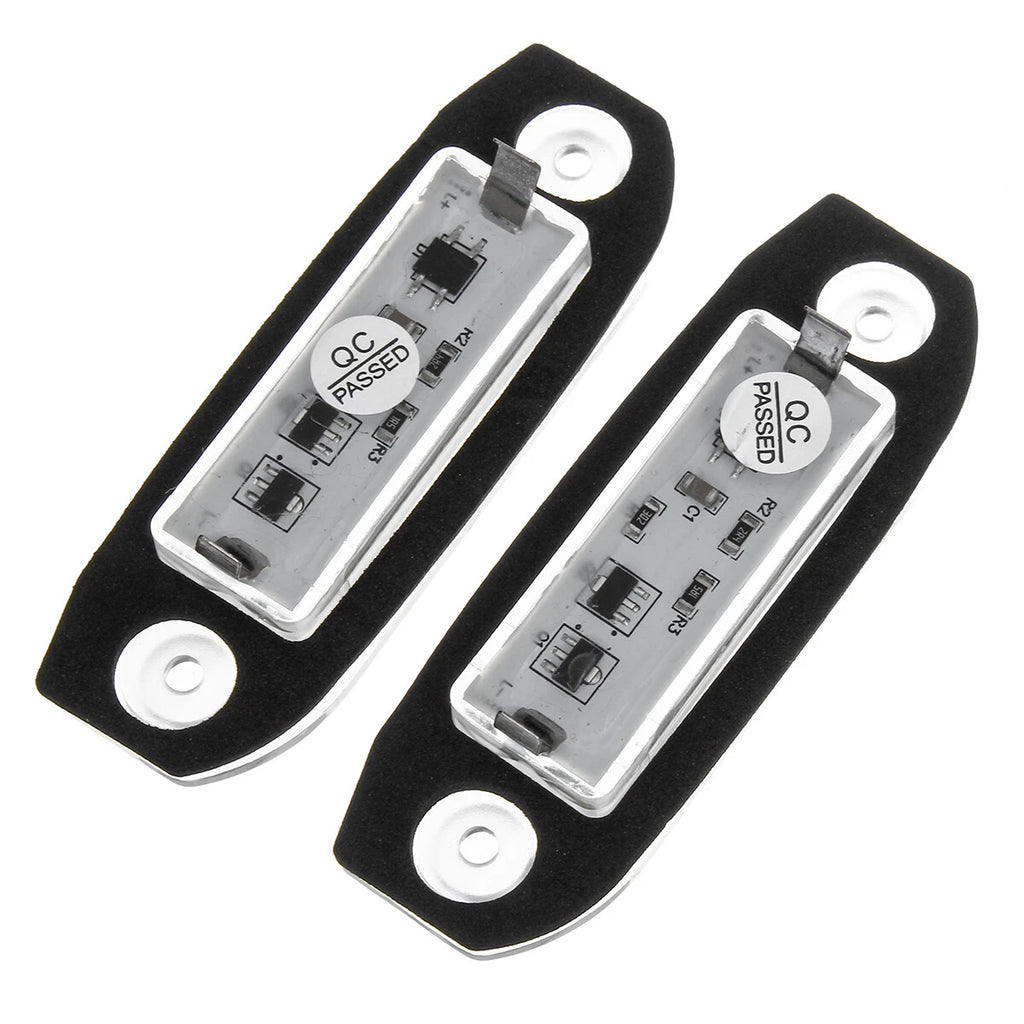 2X LED License Plate Light for Volvo S40 S60 S70 S80 V50 V70 C70 (2000–2016)
