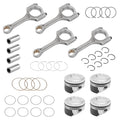 2.4 Engine Piston Kit w/ Connecting Rod for Hyundai Sonata, Kia Optima, Sorento