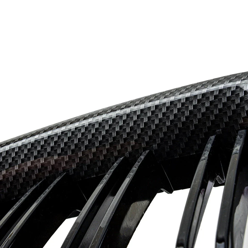 2 x Carbon Fiber Front Kidney Grilles for BMW 3 Series F30 F31 (2012-2018)