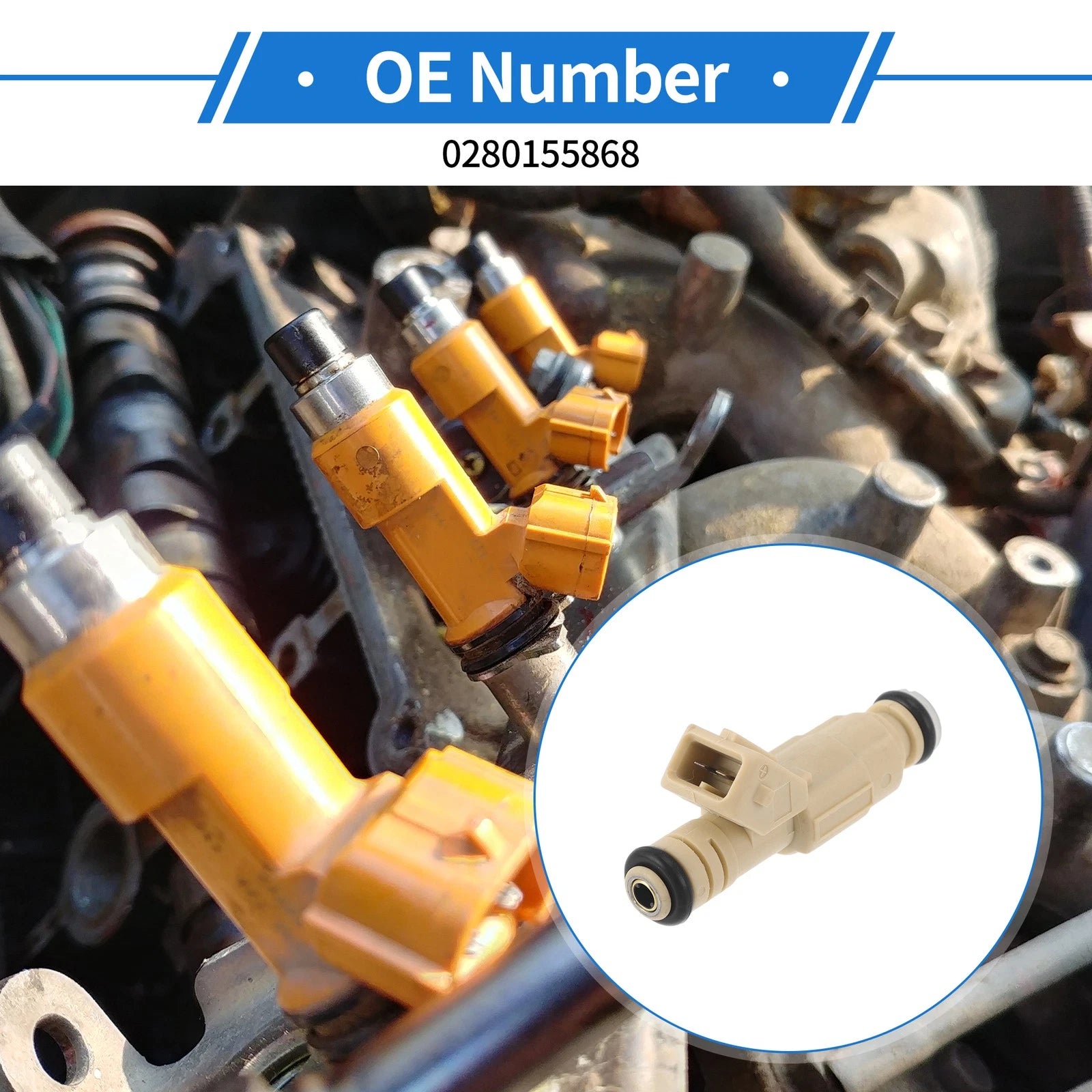 1 Pc Fuel Injector No.0280155868 for Buick Park Avenue (1996–2005)