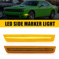 2X Amber Front Bumper Side Marker Lamp Light for Dodge Challenger (2015–2022) EXV