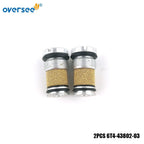 2Pcs Valve Sub Assembly for Yamaha Outboard 50-90HP (1990–2000) 6T4-43802