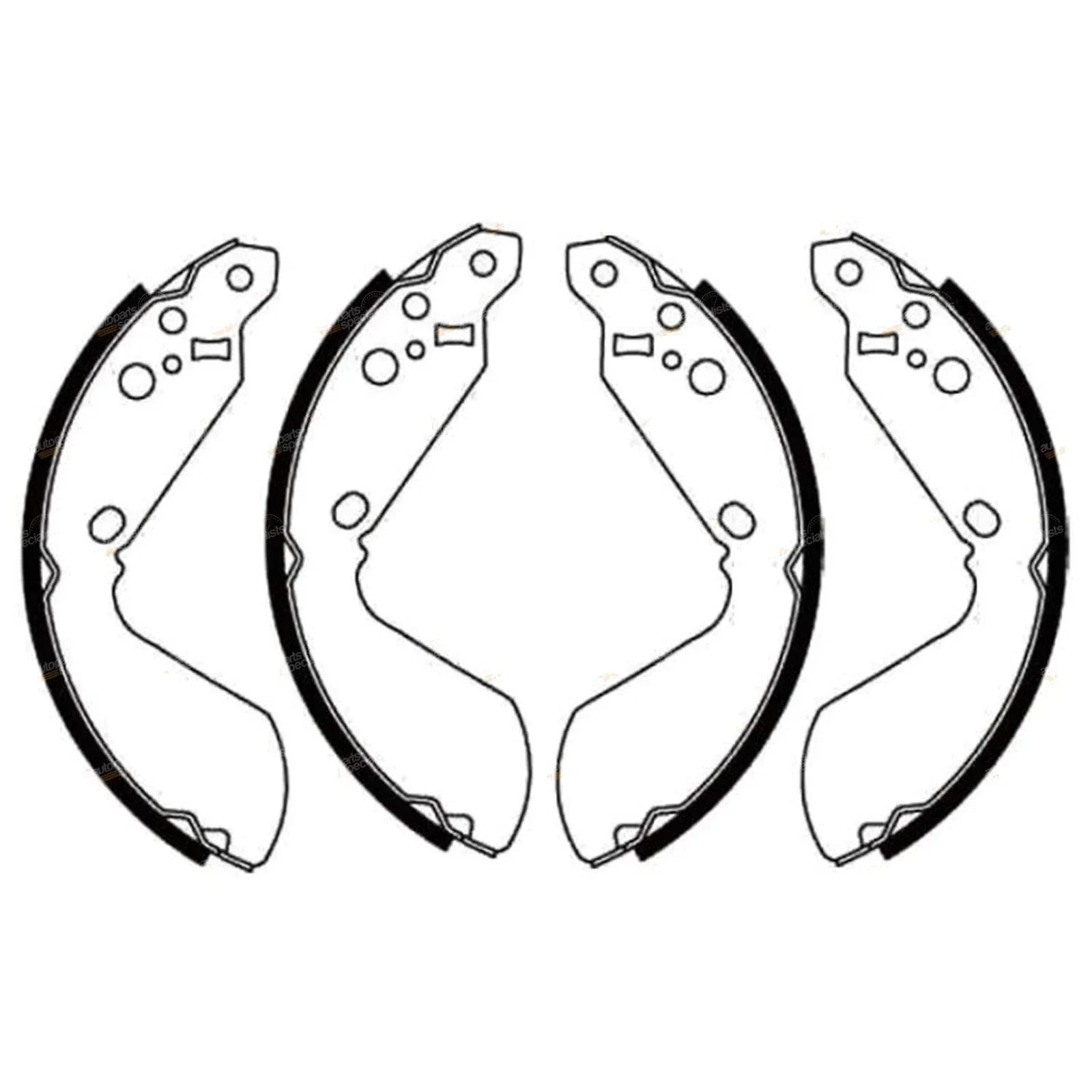 Rear Brake Shoes Set for Vitara SE416 LWB 4 Door (1991-1994)