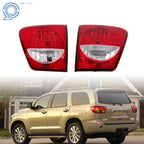 Set of 2 Rear Inner Tail Lights for Toyota Sequoia (2008–2017) Clear