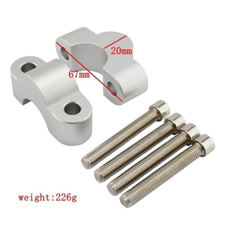 CNC Handle Bar Clamp Riser 20mm for BMW S1000XR (2020–2021)