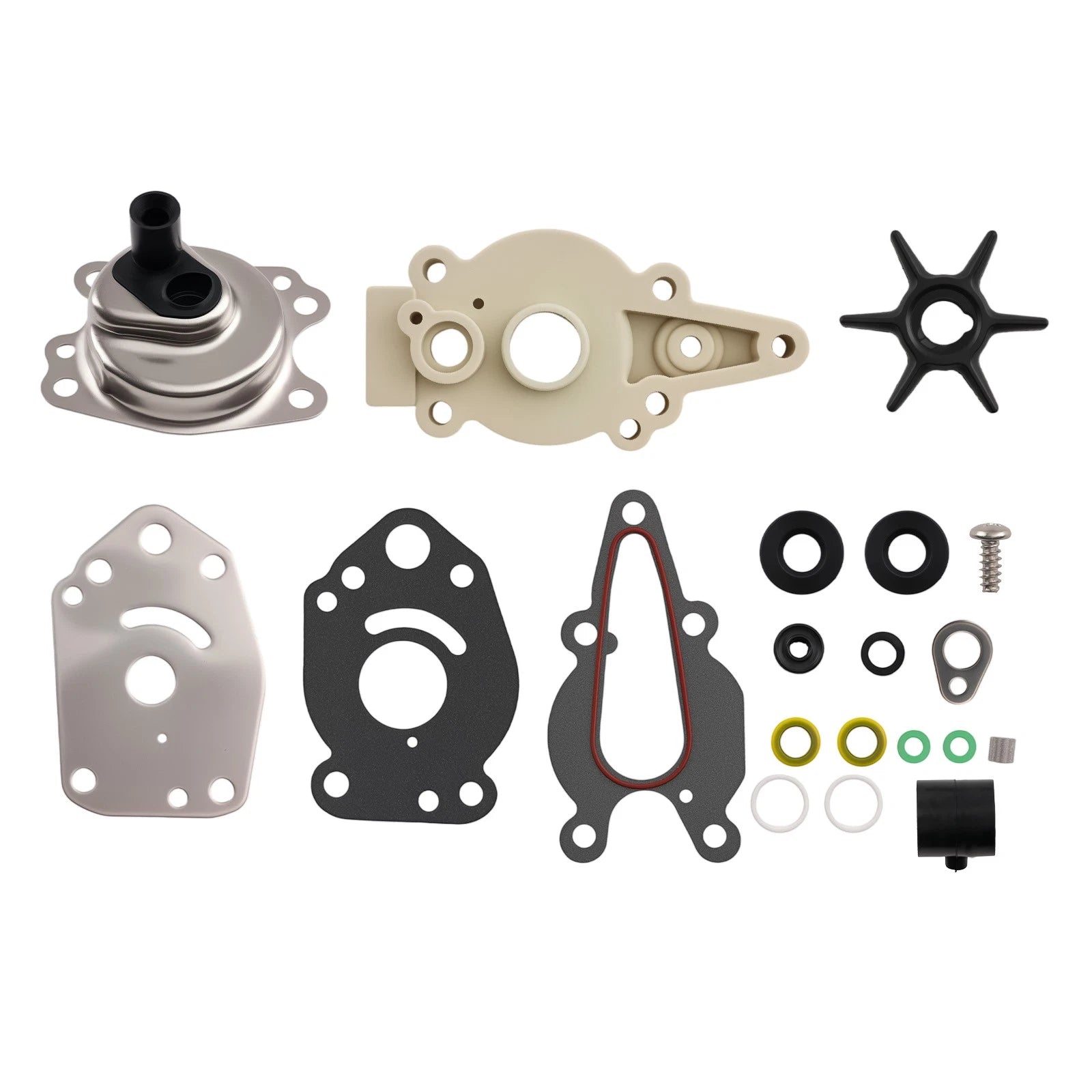 Water Pump Repair Kit for Mercury Mariner 6-15 HP 2 Stroke & 4 Stroke (N/A)