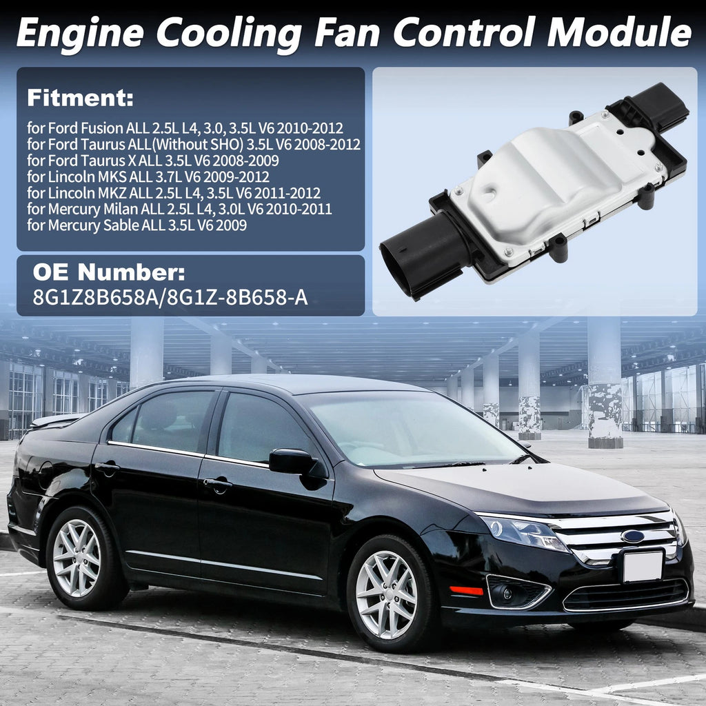 Engine Cooling Fan Control Module 8G1Z8B658A for Ford Fusion Taurus (2006–2012)