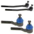 Set of 2 Mevotech Supreme Inner Outer Steering Tie Rod Ends for Cougar Mustang (1967–1969)