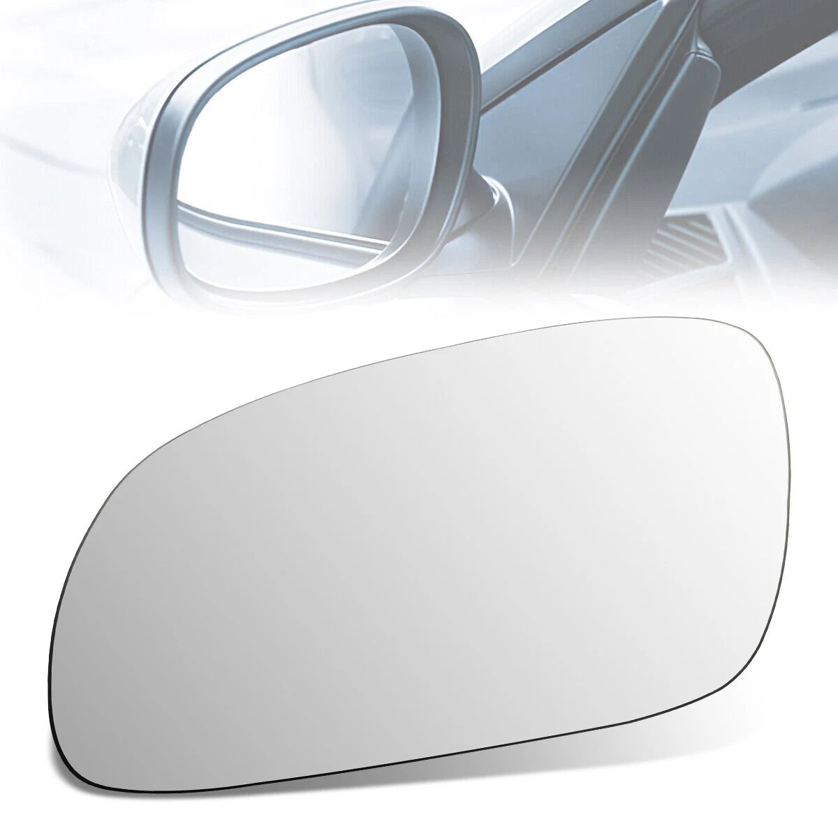 Side View Door Mirror Glass for Hyundai Accent (1995–1999) - Flat Lens, Left