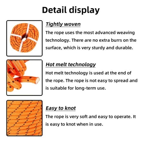 Double Braid Polyester Bull Rope for Heavy-Duty Use (200')