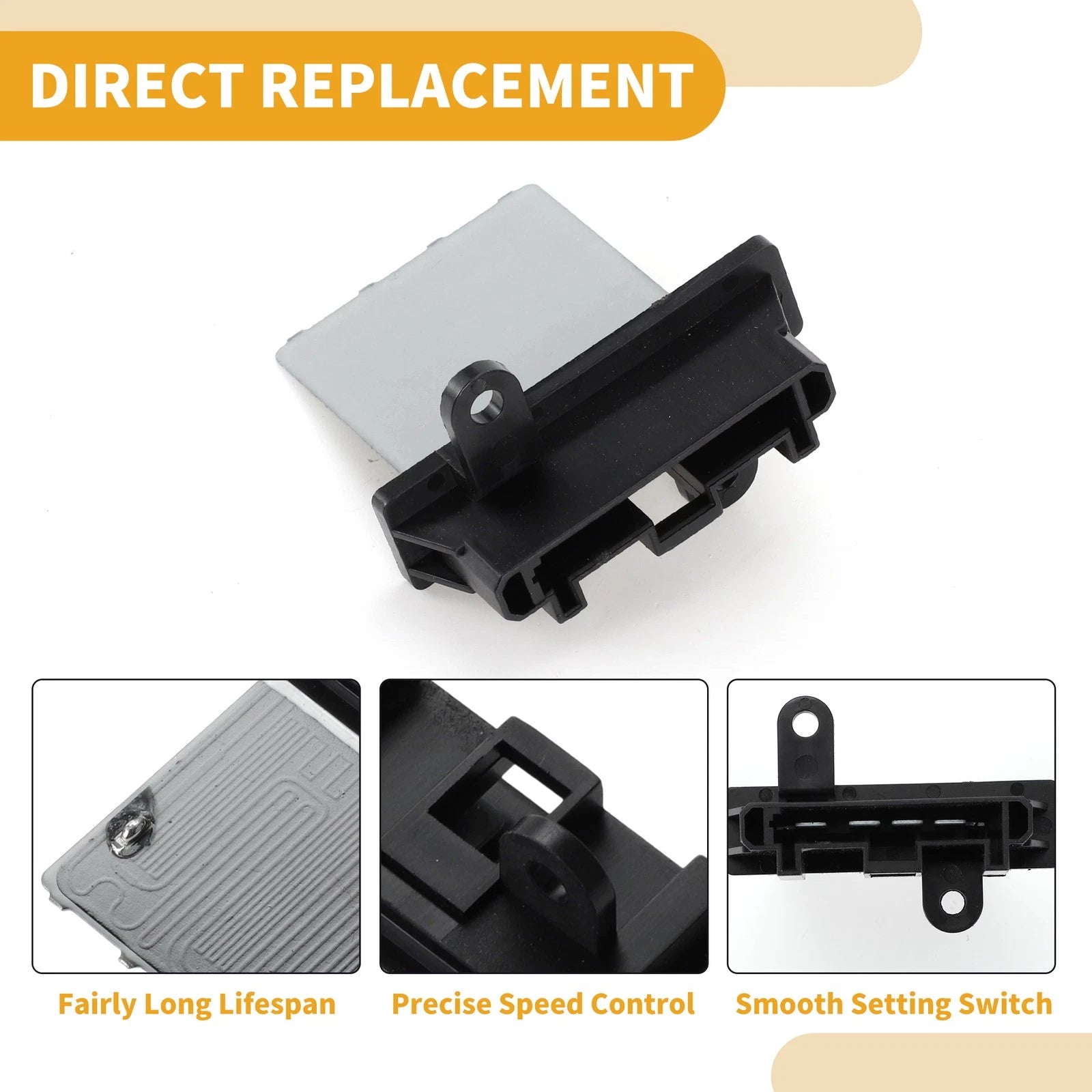 HVAC Blower Motor Resistor No. 2715072B01 for Nissan Micra 