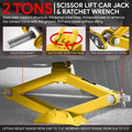 2 Ton Hydraulic Scissor Lift Jack for (3.85-17.4 in, 4409 lbs)