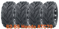 Set of 4 16x8-7 WANDA ATV Tires for Honda ATC70 (1982–1985)