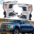 Set of 2 Full LED Built-In Headlights for Ford F250 SuperDuty (2020–2022)