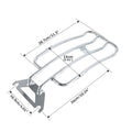 Chrome Solo Seat Luggage Rack for Harley-Davidson FLHTC Road King (1997–Present)