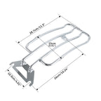 Chrome Solo Seat Luggage Rack for Harley-Davidson FLHTC Road King (1997–Present)