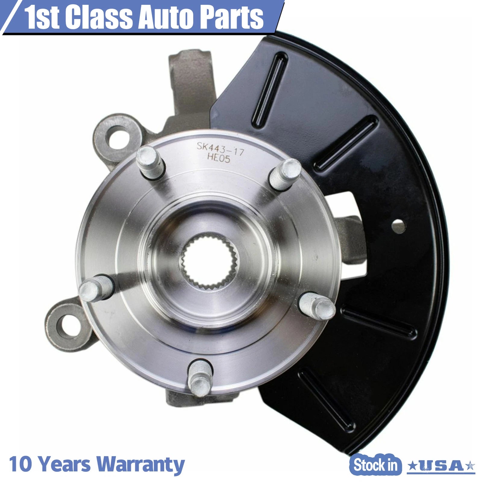 Left Wheel Hub Bearing and Steering Knuckle Assembly for Ford Mazda Mercury (2005–2012)