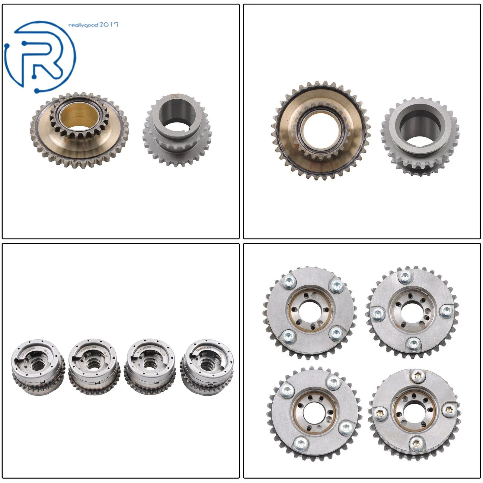 Set of 4 Camshaft Adjuster Timing Chain Kit for Mercedes-Benz ML550 S550 (2012–2017)