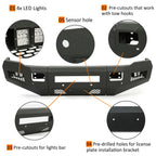 Front & Rear Bumper for Dodge Ram 2500 3500 (2010–2018) with LED Lights