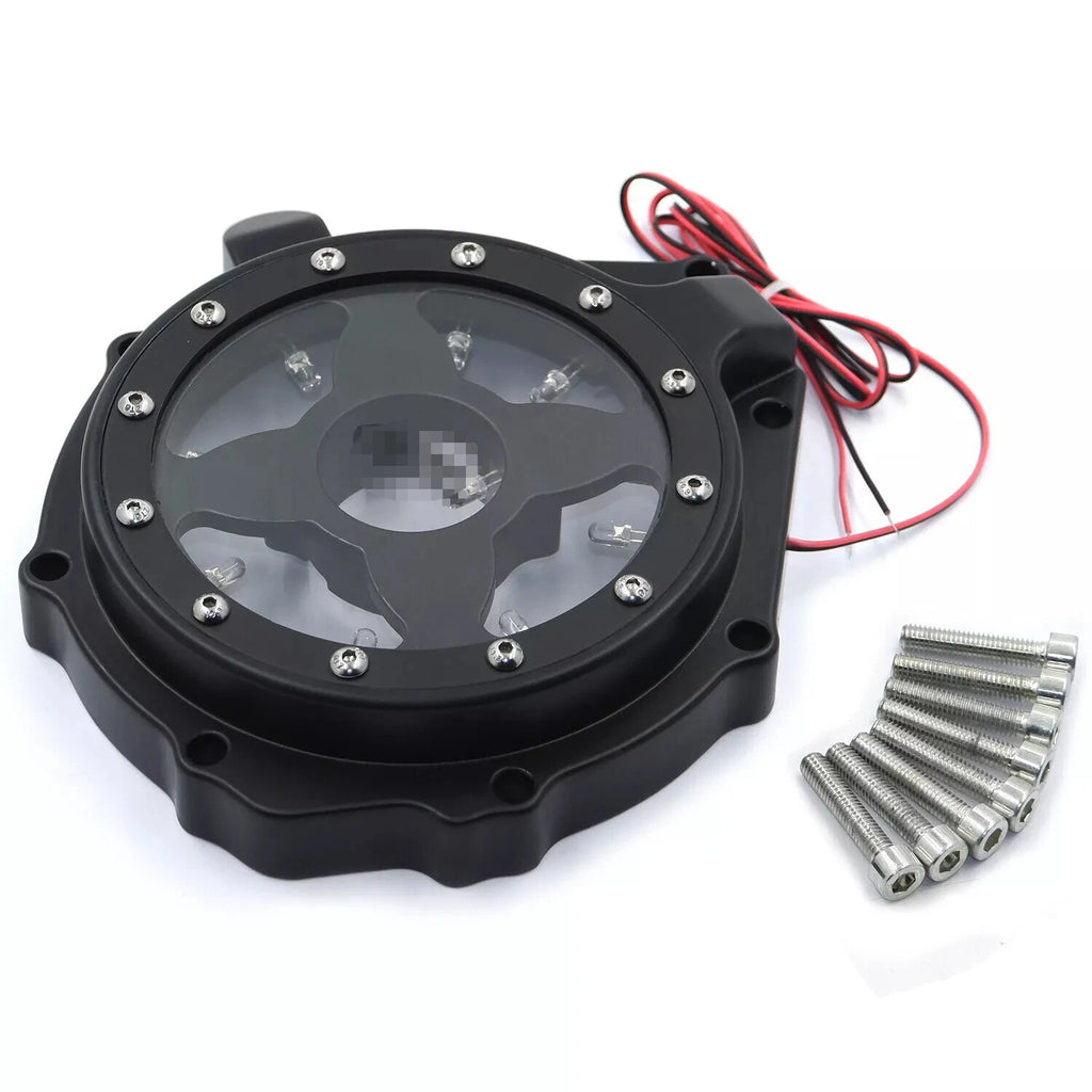 Black w/ Blue LED Engine Stator Cover for Honda CBR1000RR (2004–2007) & CB1000RA (2008–2024)
