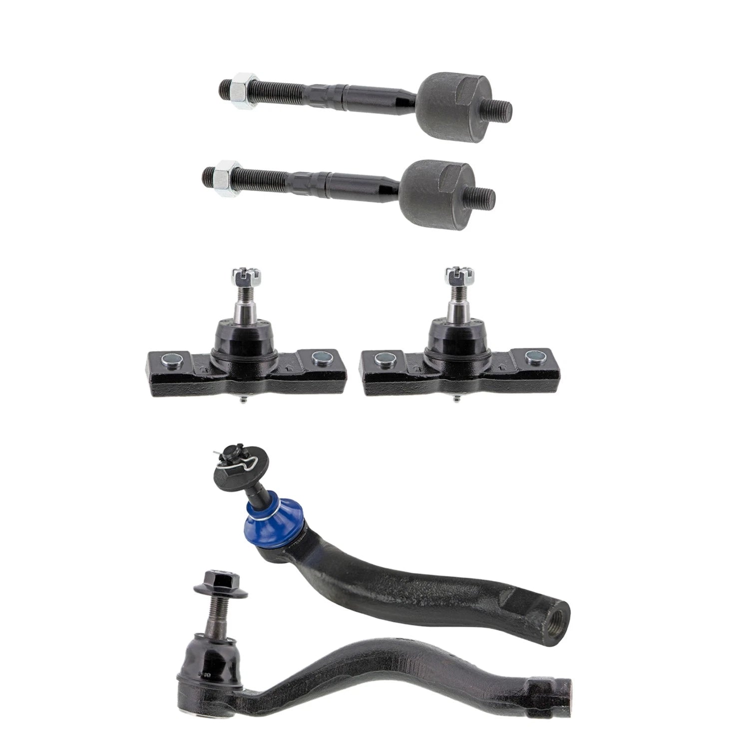 Set of 4 Inner Outer Tie Rods & Front Lower Ball Joints for GS350 (2013–2019)